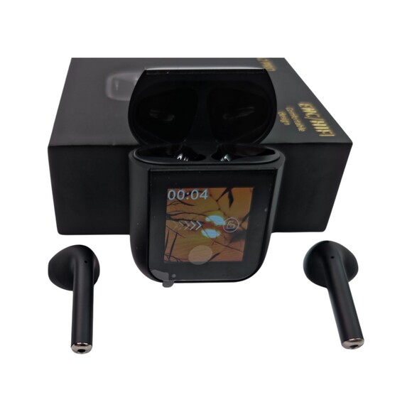 Wireless Earbuds Bluetooth 5.3 HiFi ENC Noise Cancelling LED Display Case Black - Picture 2 of 11